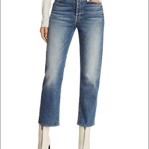 Mother Tomcat High-Rise Straight-Leg Jeans